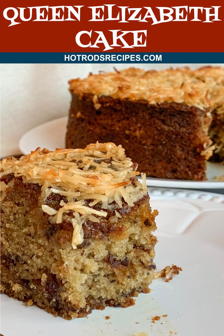 a close up of a piece of cake on a plate with another slice in the background