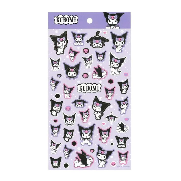 a sticker sheet with cats on it and the words kokomo written in black