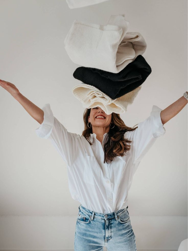 Client is throwing clothes in the air in her home in Amsterdam Business Branding Photoshoot, Throwing Clothes, Professional Headshots Women, Personal Fashion Stylist, Headshots Women, Brand Photography Inspiration, Business Photoshoot, Branding Photoshoot Inspiration, Brand Stylist