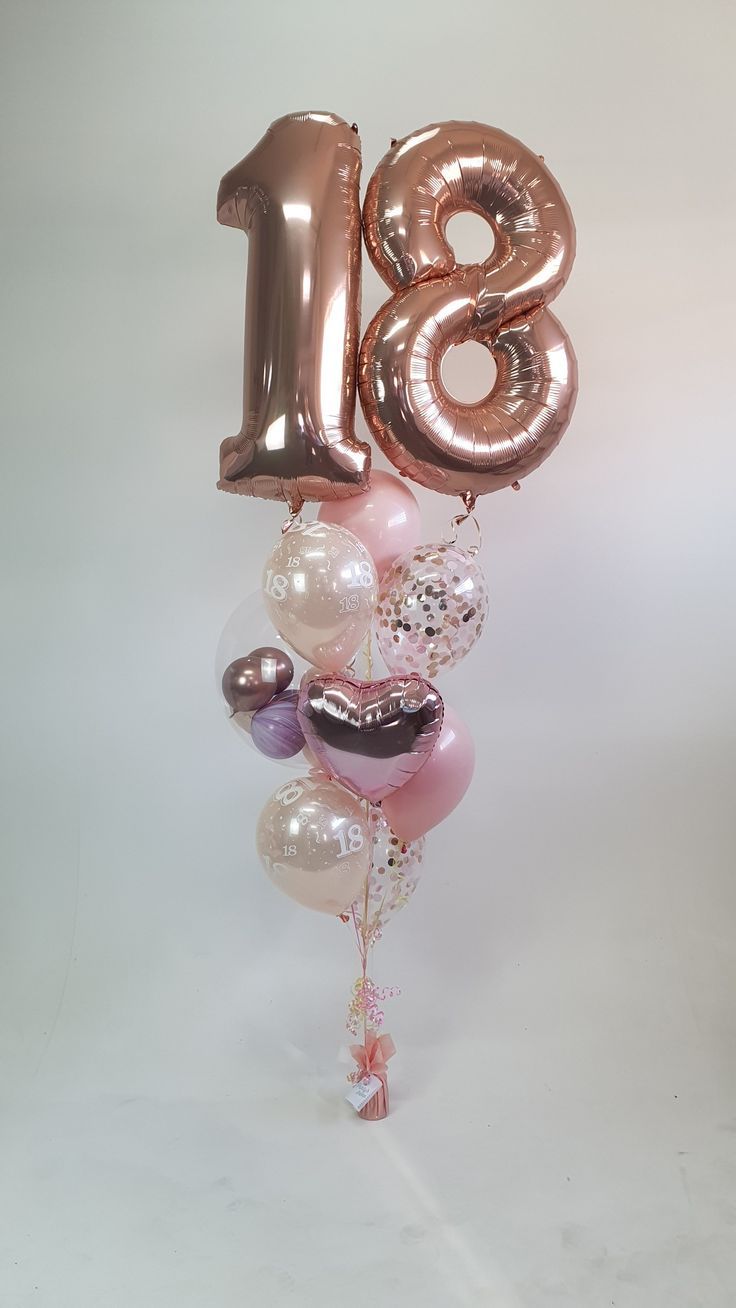 Birthday Decorations Simple, Happy 18th Birthday Quotes, Simple Balloon Decoration, Surprise Birthday Decorations, 18th Birthday Decorations, Happy Birthday 18th, Happy Birthday Decor, Anniversaire Diy, Birthday Wishes Flowers