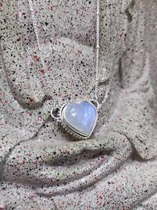 Sterling Silver Handmade Heart Necklace Rainbow Moonstone | Etsy Silver Heart-shaped Moonstone Necklace, Silver Heart Moonstone Necklace, Silver Moonstone Heart Pendant Jewelry, Heart-shaped Spiritual Jewelry For Her, Spiritual Heart-shaped Jewelry For Her, Spiritual Heart-shaped Jewelry Gift For Her, White Spiritual Jewelry With Heart Charm, Spiritual Heart Beads Jewelry For Gifts, White Heart Pendant Spiritual Jewelry