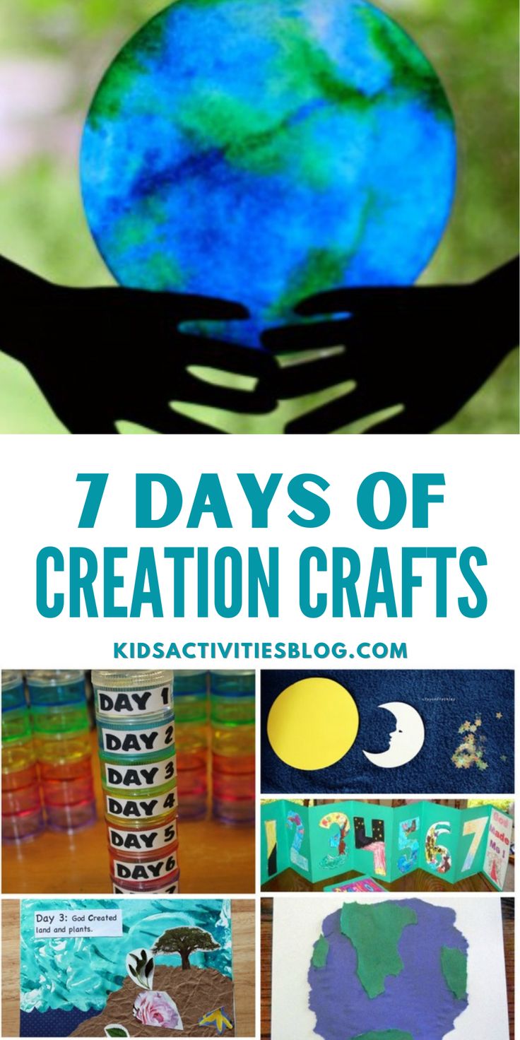 the 7 days of creation crafts for kids