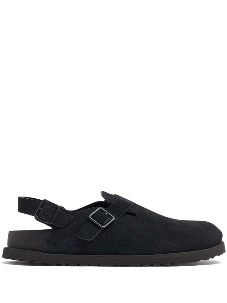 black leather/suede embossed logo to the side round toe front buckle fastening buckle-fastening slingback strap flat rubber sole Birkenstock Tokio, Men Birkenstock, Black Leather Sandals, Suede Sandals, Sandals Black, Embossed Logo, Black Sandals, Leather Sandals, Birkenstock