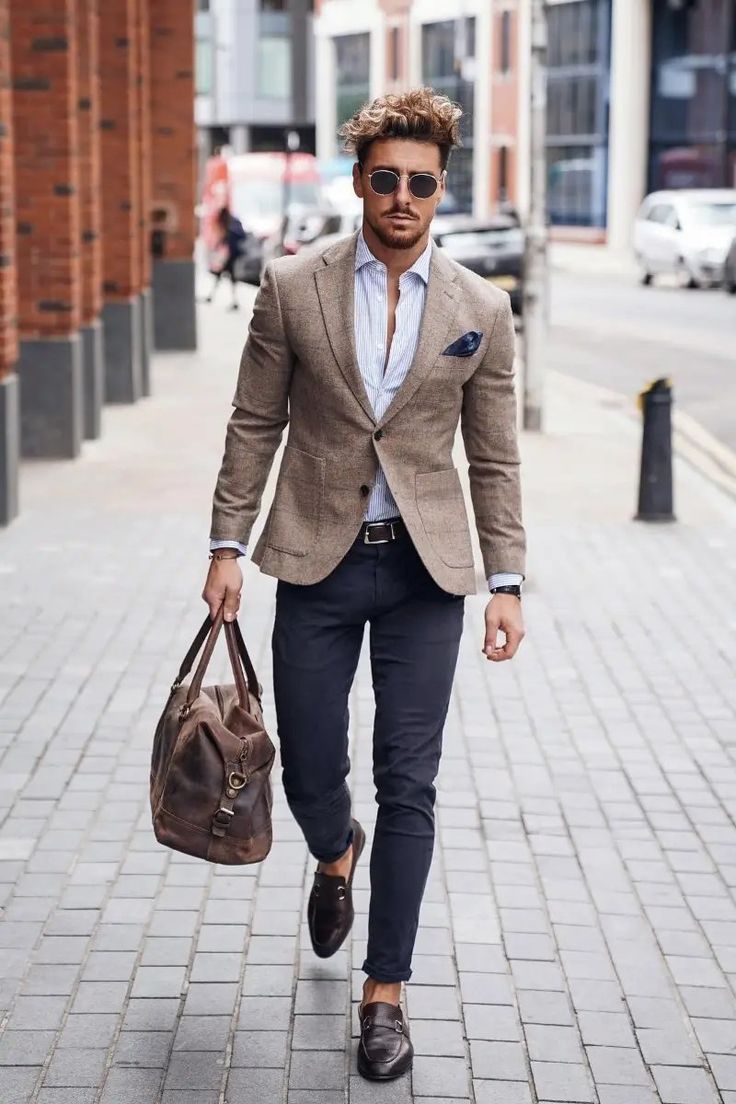 Classy Beige Blazer Outfit Ideas for Men | Biege Blazer Combination - TiptopGents Tan Blazer Outfits Mens, Beige Blazer Outfit Men, Tan Blazer Outfits, Beige Jacket Outfit, Sports Jacket Outfit, Blazer Men Outfit, Beige Blazer Outfit, Sport Coat Outfit, Party Wear Blazers