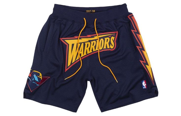 Nba Basketball Shorts, Golden State Warriors Logo, Golden State Warriors Basketball, Warriors Basketball, Vintage Jerseys, Mesh Shorts, Navy Shorts, Basketball Shorts, Golden State Warriors