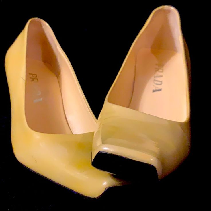 I Love The Look Of These Shoes But I Only Wore Them Once Because I’m Not That Fancy. Don’t Know What I Was Thinking. They Fit Very Well And Are Super Comfortable. Let Me Know If You Have Any Questions. Yellow Round Toe Heels For Office, Formal Yellow Heels With Reinforced Heel, Chic Yellow Court Shoes For Formal Occasions, Chic Yellow Formal Court Shoes, Yellow Closed Toe Court Shoes For Formal Occasions, Yellow Closed Toe Formal Court Shoes, Yellow Closed Toe Heels For Formal Occasions, Yellow Almond Toe Court Shoes For Formal Occasions, Yellow Almond Toe Court Shoes For Spring