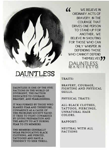 the back cover of dauntless, with an image of a fire in it