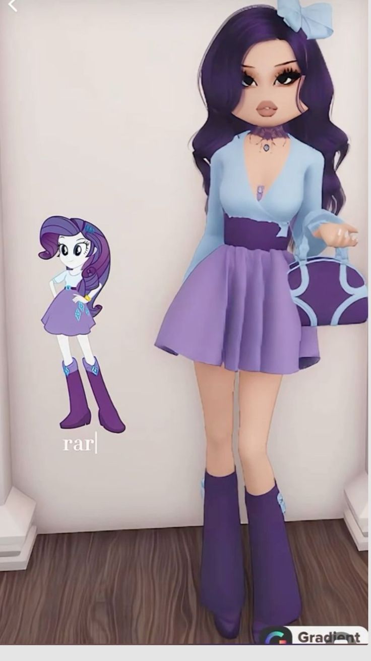 an animated girl is standing next to a wall