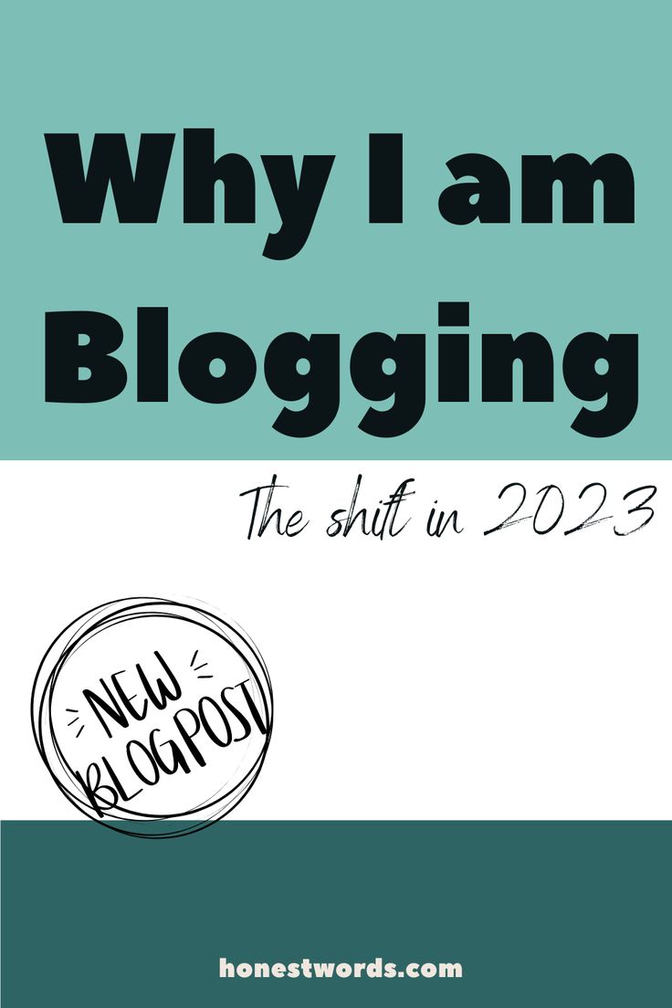 a blue and white book cover with the words why i am blogging on it