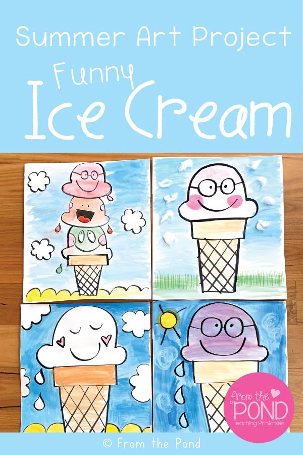 an art project for kids to make ice cream