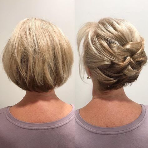 Short Hair Up, Mother Of The Bride Hair, Short Hair Tutorial, Short Wedding Hair, Penteado Cabelo Curto, Short Hair Updo, Go Up, Bride Hairstyles, Hair Dos