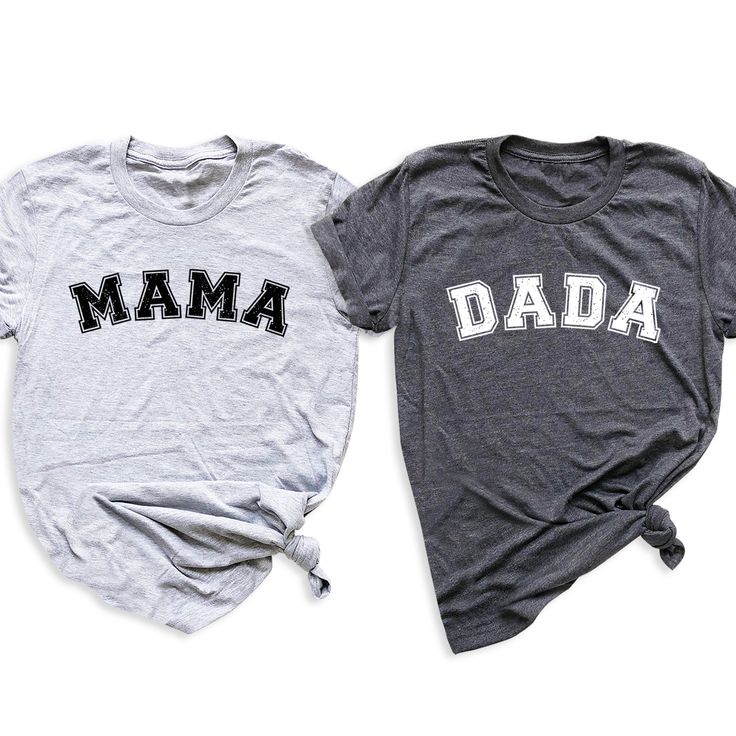 👨‍👩‍👦 Show off your parental pride with our Dada Mama T-Shirt! 🌟 Perfect for celebrating parenthood together! 😍 Get yours now and match with your partner! For different Mother's Day t-shirt designs, please take a look at our Mother's Day collection. https://www.greatwoodboutique.com/collections/mothers-day-tee-shirts Unisex Black T-shirt For Family, Mother's Day Crew Neck T-shirt, Black T-shirt For Father's Day Parenting, Black T-shirt For Father's Day, Casual Unisex T-shirt For Family, Black Unisex T-shirt For Family Occasions, Family Matching T-shirt For Father's Day, Family Matching Cotton Tops For Family Reunion, Cotton Tops For Family Matching At Family Reunion