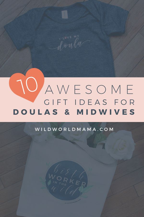 a bag with flowers on it and the words, 10 awesome gift ideas for douglas & midwives