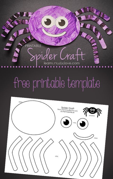 a paper plate spider craft with the text, free printable template