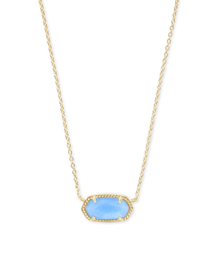 Elisa Necklace Kendra Scott, Kendra Scott Necklace Blue Star, Best Kendra Scott Necklace, Cute Jewelry Kendra Scott, Kendra Scott Necklace Preppy, Kendra Scott Blue Necklace, Simple Cute Necklaces, Light Blue Kendra Scott Necklace, Preppy Kendra Scott Necklace