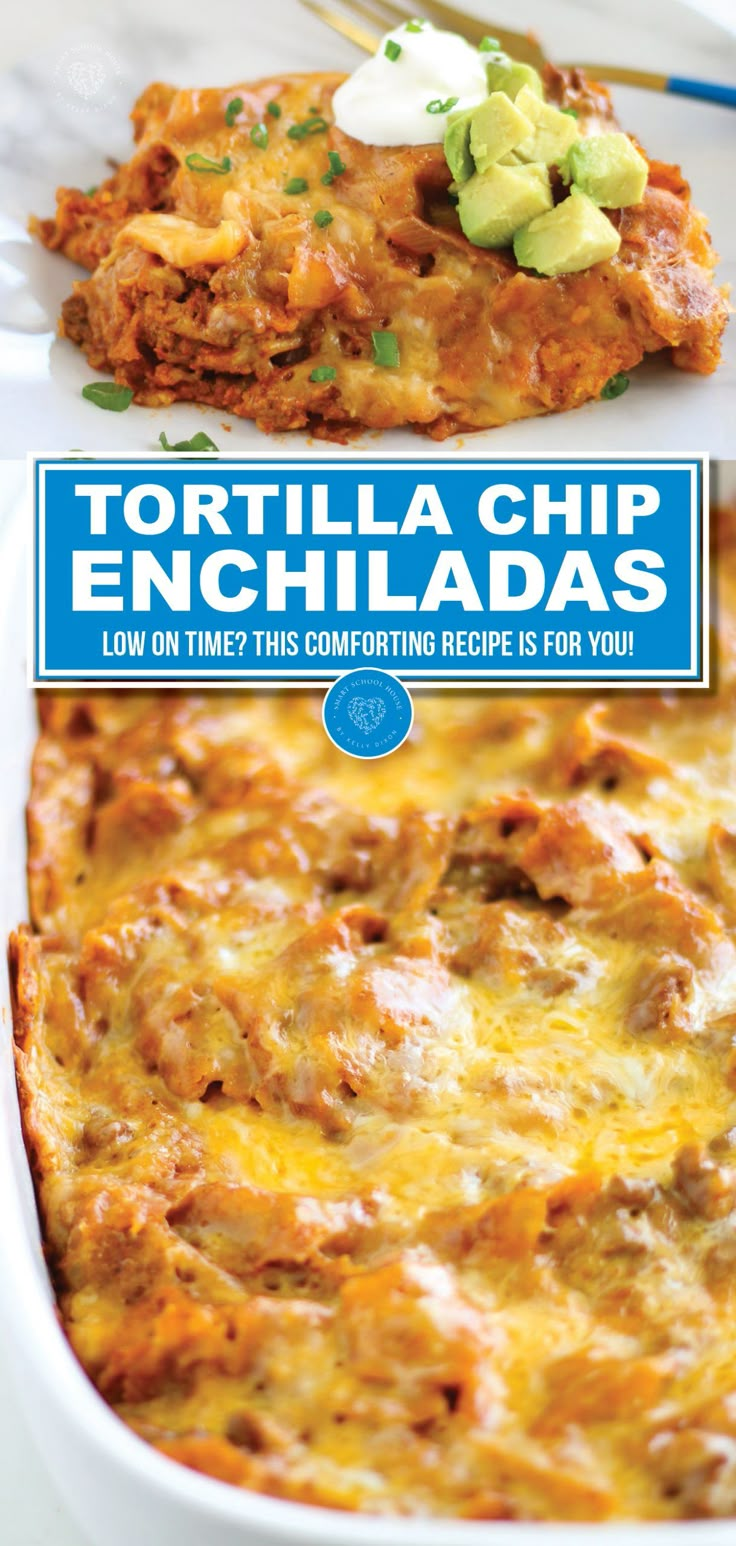 the cover of tortilla chip enchillas