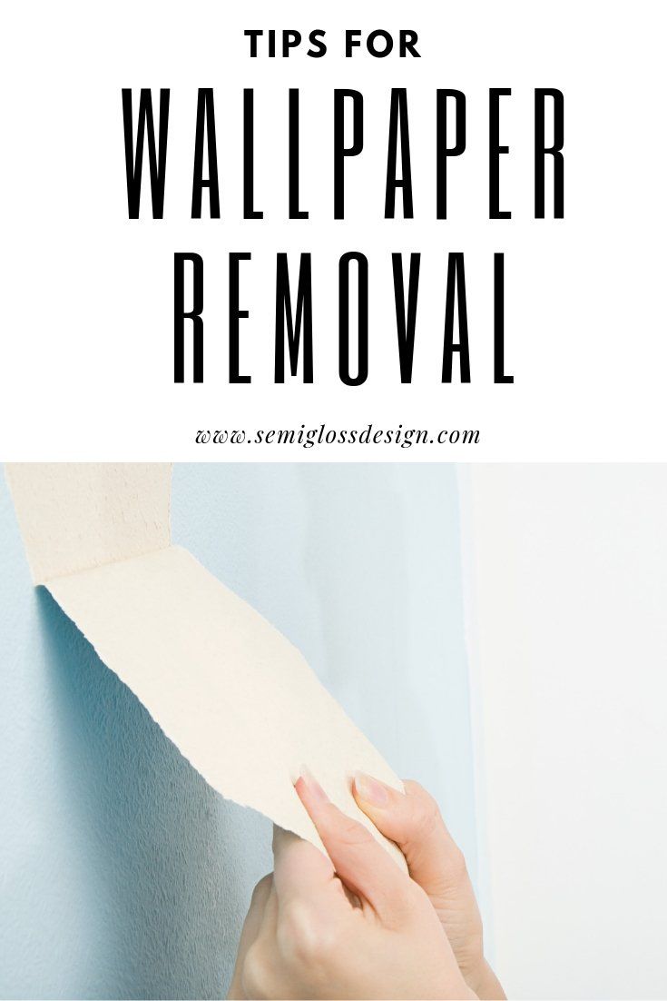 someone removing wallpaper with the text tips for wallpaper removal on top of it