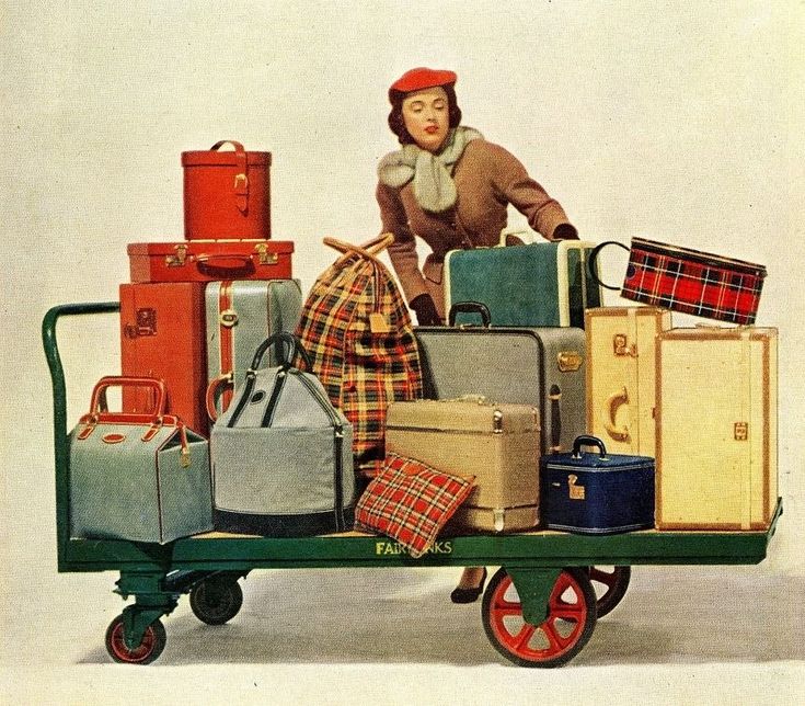 Luggage Ads, Luggage Vintage, Excess Baggage, 1950’s Style, 1950’s Fashion, Vintage Suitcases, Vintage Luggage, Hat Boxes, Vintage Advertising