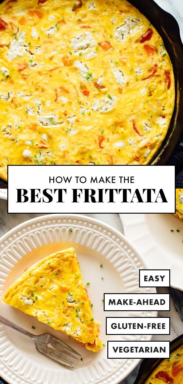 the best frittata recipe is shown on a plate