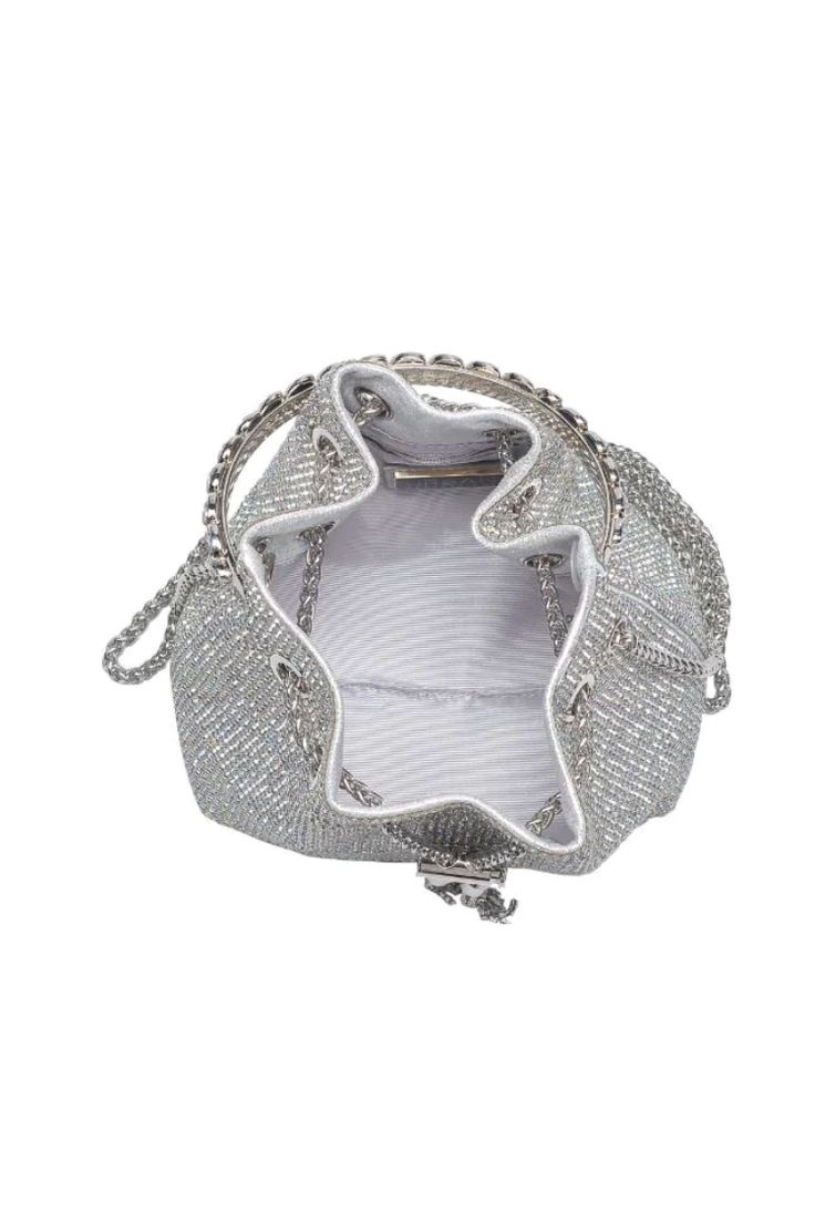 Embrace the spotlight with our Vontrice Rhinestone Evening Bag - it's not just an accessory, it's a showstopper. Draped in all-over rhinestones and accented with elegant tassels, this dazzling drawstring bucket silhouette, lined with luxurious fabric, takes the phrase 'shine bright like a diamond' to a whole new, portable level. Luxury Bags With Rhinestone Fringe, Evening Bucket Bag With Rhinestones, Evening Bucket Bags With Rhinestones, Elegant Bucket Bag With Rhinestones, Elegant Rhinestone Bucket Bag, Luxury Party Bags With Rhinestone Fringe, Evening Bag With Rhinestone Fringe, Evening Bags With Rhinestone Fringe, Glamorous Bucket Evening Bag