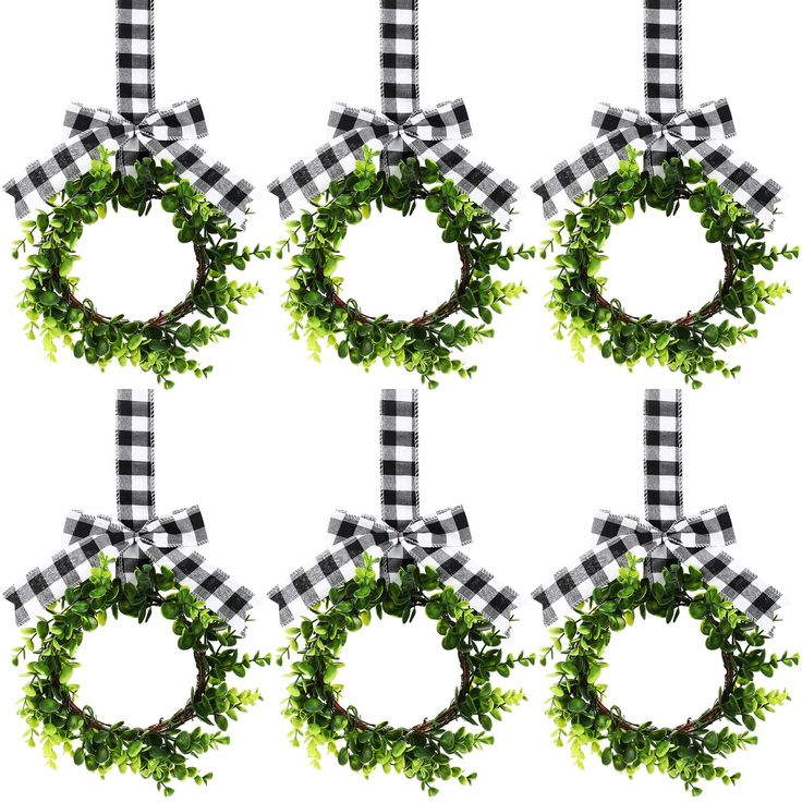 PRICES MAY VARY. Satisfy Your Decoration Needs: the package comes with 6 pieces of artificial kitchen cabinet wreaths, which are enough to fully meet your various decorative needs in Christmas and daily file, and you can share them with others Reliable Material: the kitchen cabinet decor is mainly made of plastic, rattan and fabric materials, which is not easy to fade or deform, reliable and firm, does not need maintenance, and can be applied for a long time Size Information: the farmhouse wreat Wreaths With Ribbon, Kitchen Cabinet Wreaths, Decorating Front Door, Cabinet Wreaths, Boxwood Wreaths, Wreath Kitchen, Farmhouse Wreaths, Kitchen Wreath, Plaid Christmas Decor