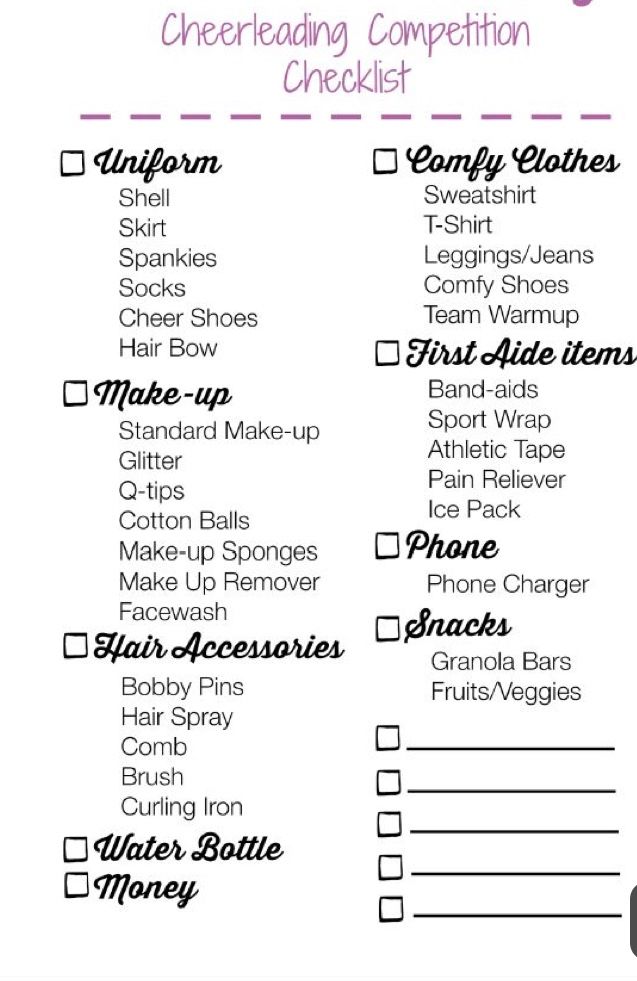 the printable checklist is shown for girls to use on their own clothing and other items