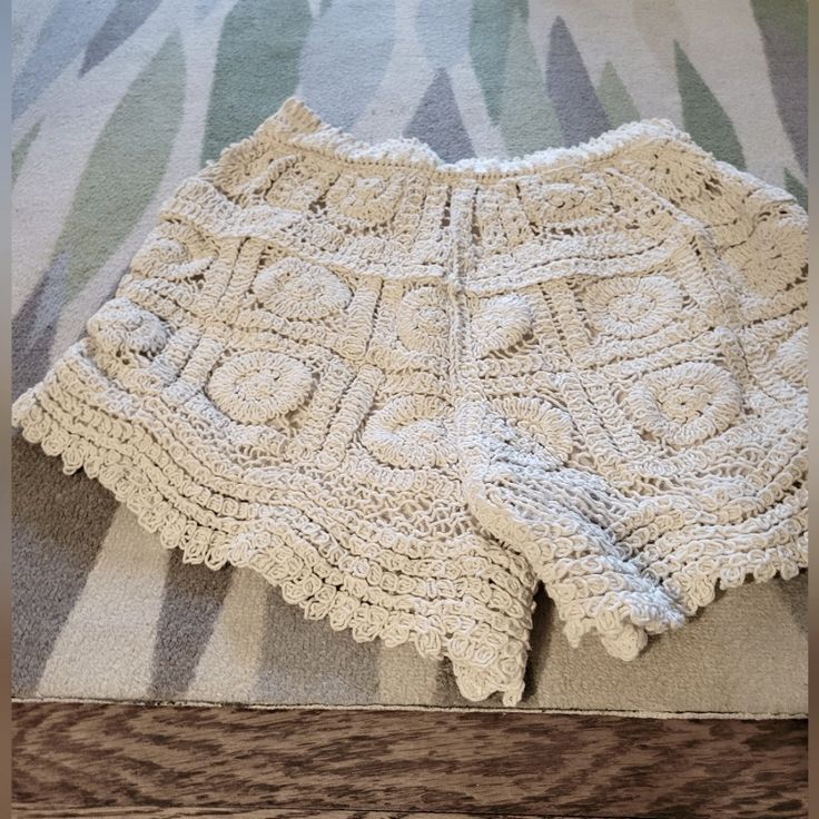 Crochet High Waisted Shorts With Liner. Stretchy Waistband. Great For Spring/Summer Brand New, With Tags. Beige Fitted Shorts For The Beach, Fitted Beige Shorts For Beach, Fitted Beige Shorts For The Beach, Summer Crochet Bottoms For Beach, Summer Beach Shorts With Crochet Details, Summer Crochet Shorts For Beach, Summer Crochet Shorts For Beach Season, Crochet Summer Shorts For Beach Season, Crochet Shorts For Summer Vacation