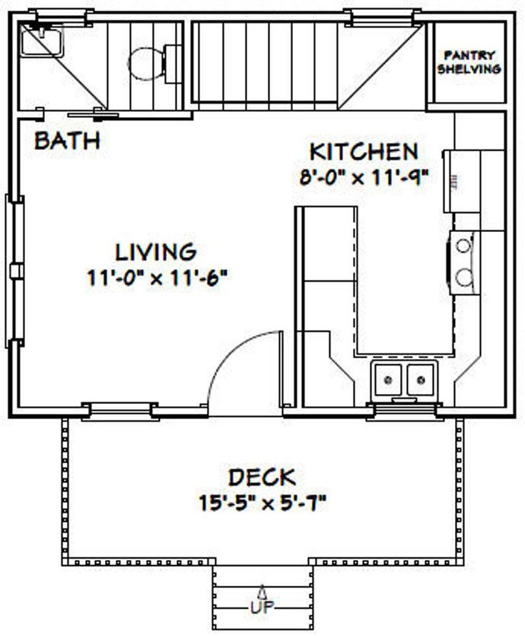 the floor plan for a two bedroom, one bath apartment with an attached kitchen and living room