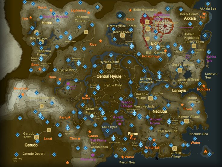 a map with several locations in the middle and blue dots on it, all around them