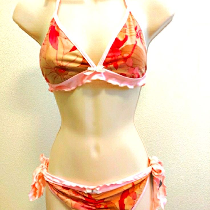 Brand New Bikini With Tags. Cute Sexy Pink Ruffle Style Brand: Dare Me Bikini Size: M/L Orig. Price 95 Flirty Pink Swimwear For Summer, Flirty Pink Swimwear For The Beach, Pink Fitted Swimwear For Pool, Pink Fitted Swimwear For The Pool, Fitted Pink Swimwear For Pool, Fitted Pink Swimwear For The Pool, Fitted Pink Swimwear For Spring, Fitted Pink Summer Swimwear, Flirty Pink Swimwear For Pool