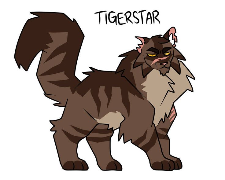 a drawing of a cat with the caption tigerstar