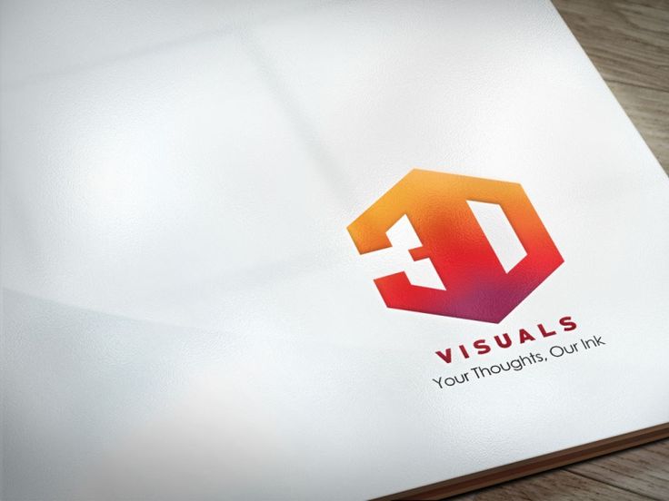 the logo for visuals is displayed on a white paper with wood grained edges