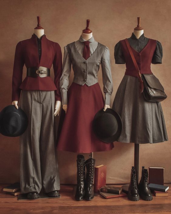 40s Mode, Dark Academia Outfit, Academia Outfits, Old Fashion Dresses, Vintage Inspired Outfits, Vestidos Vintage, Mode Vintage, Character Outfits, Looks Vintage