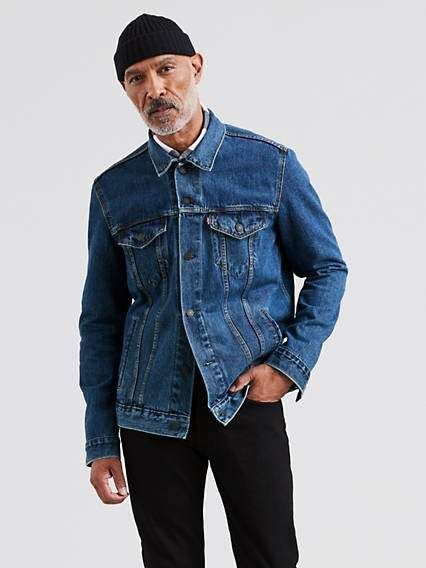 Style Ideas For Men, Levis Trucker Jacket, Denim Jacket Style, Trucker Jacket Men, Model Man, 2020 Style, Denim Jacket Fashion, Jean Jacket Men, Mens Fashion Smart