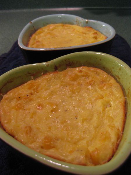 a casserole dish is shown in two dishes