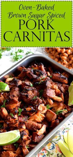 oven baked brown sugar spiced pork carnitas