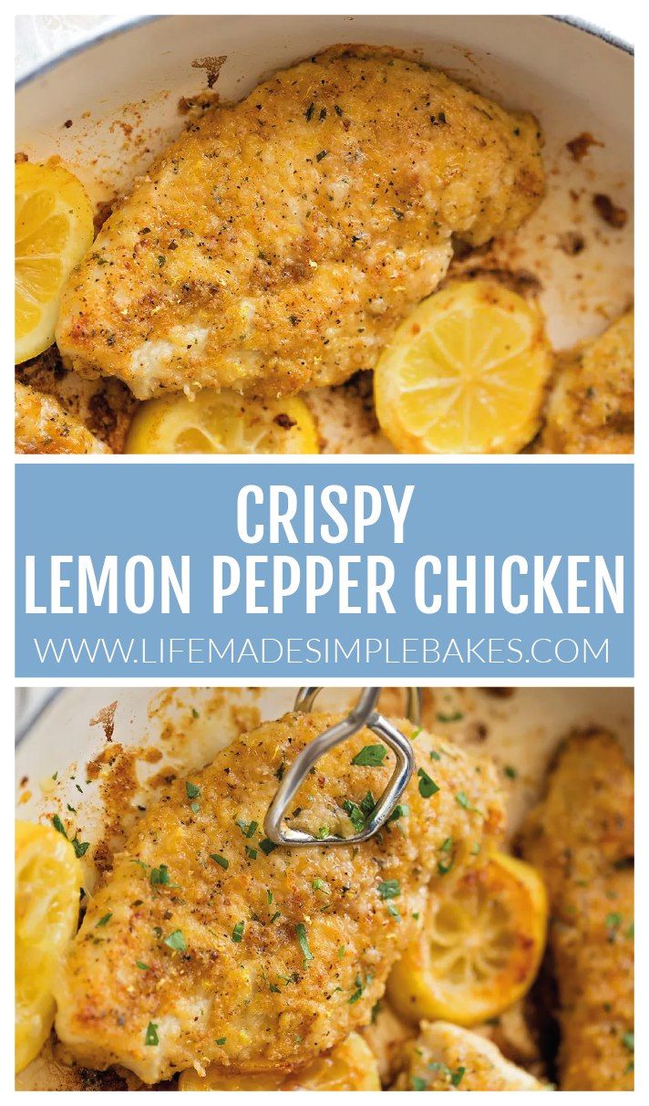 crispy lemon pepper chicken is an easy and delicious dinner that's ready in under 30 minutes