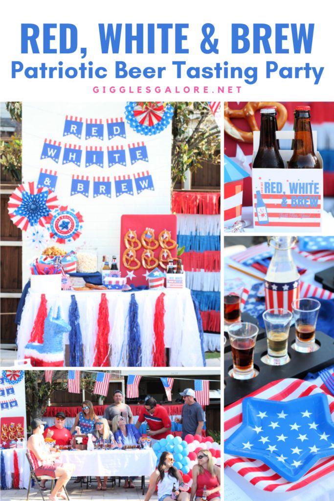 red, white and brew patriotic beer tasting party