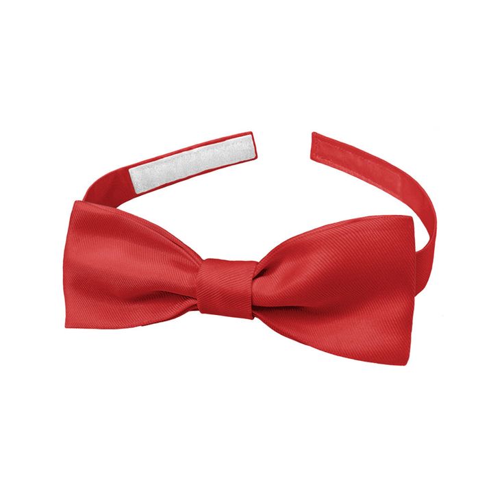 The KT Red bow tie is the ultimate power tie. Convey intensity and determination in this solid red bow tie. Red Party Tie With Bow Tie Back, Red Bow Standard Bow Tie For Party, Red Bow Tie For Party, Fitted Red Bow Tie For Black Tie Events, Classic Red Bow For Black Tie Events, Classic Red Bow Tie For Formal Occasions, Red Satin Bow For Party, Elegant Red Satin Bow, Adjustable Red Satin Bow