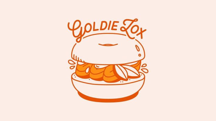 a bowl with some food inside of it and the words goldie fox above it