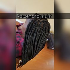 Box braids medium size mid back Dark Makeup, Box Braids, Hair Hacks, Braids, Dreadlocks, Makeup, Instagram Posts, Hair Styles, Hair