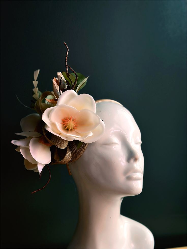 Unveil your inner diva with a stunning fascinator that encapsulates the beauty of a freshly bloomed magnolia flower. Crafted with intricate precision, the lifelike petals and delicate details are a testament to its elegance. Its natural charm and beauty will have you looking like a true Southern belle, perfect for tea parties and Kentucky derby. Age Group/Gender - Adult/Women Size/Type - One size fits all adults Flower Fascinator, Tea Party Hats, Kentucky Derby Hats, Masks Masquerade, Type One, Magnolia Flower, Tea Parties, Fascinator Hats, Party Hat