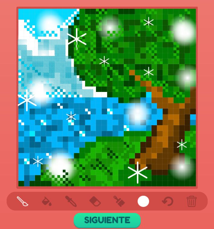 the pixel art game is being played on an iphone, and it's very easy to use