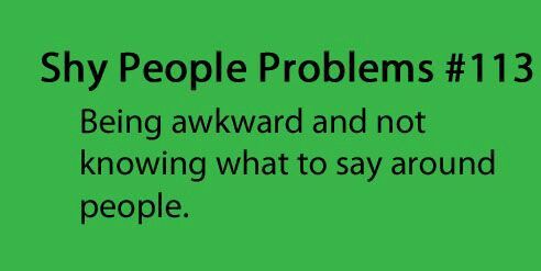 a green background with the words shy people problems 17 eating in front of other people