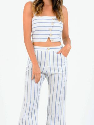 Untouchable Crop Top | Sassy Shortcake Chic Striped Cropped Crop Top, Chic Striped Cropped Top, Striped Crop Top For Day Out, Striped Cropped Top For Day Out, Chic Striped Crop Top For Day Out, White Cropped Crop Top With Button Closure, Casual Striped Crop Top, Striped Cotton Cropped Crop Top, Striped Cotton Crop Top