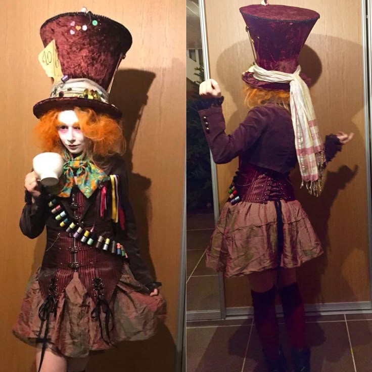 Mad Hatter Cosplay Diy, Halloween Costume Mad Hatter, Tea Party Mad Hatter, Maddie Hatter Costume, Hot Mad Hatter Costume, Madhatters Costume, Mad Hatter Halloween Costume For Women, Mad Hatter Female Costume, Mad Hatter Womens Costume