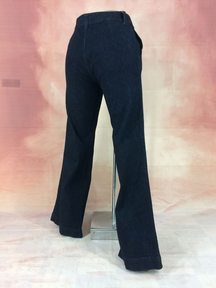 "Size 30 Vintage Lauren Jeans by Ralph Lauren Women's Bareback Wide Leg Denim Pants W30 L32 Medium Waisted Bootcut Jeans Girlfriend Jeans Mom Jeans Made In Hong Kong. Brand: Lauren Jeans by Ralph Lauren Size On Tag marked 4 but fits more like 30\" waist, 10.75\" rise, 22.5\" thighs, 38\" hips, 32\" inseam,! Fits a size 30, but check your measurements and compares the measurement with your garment. (see full measurement below) Recommended modern size: 30\" (30x32) Material : Cotton 98%, Elastane Fitted Denim Pants With Standard Cut Leg, Fitted Denim Blue Bottoms With Standard Cut Leg, Fitted Denim Blue Flare Jeans, Fitted Flare Jeans In Denim Blue, Fitted Dark Wash Wide Leg Flare Jeans, Fitted Full Length Dark Wash Bottoms, Fitted Denim Bottoms With Standard Cut Leg, Dark Wash Full-length Flare Jeans With Belt Loops, Dark Wash Full Length Flare Jeans With Belt Loops