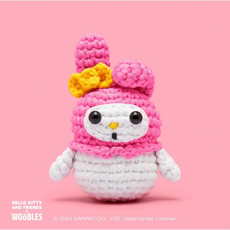 Woobles - Faire 1 - ART - B - Kits My Melody Crochet Kit My Melody Crochet, Custom Crochet Hooks, Ergonomic Crochet Hook, Standing Ovation, Custom Crochet, Crochet Collection, The Penguin, Beginner Crochet, Crochet Kit