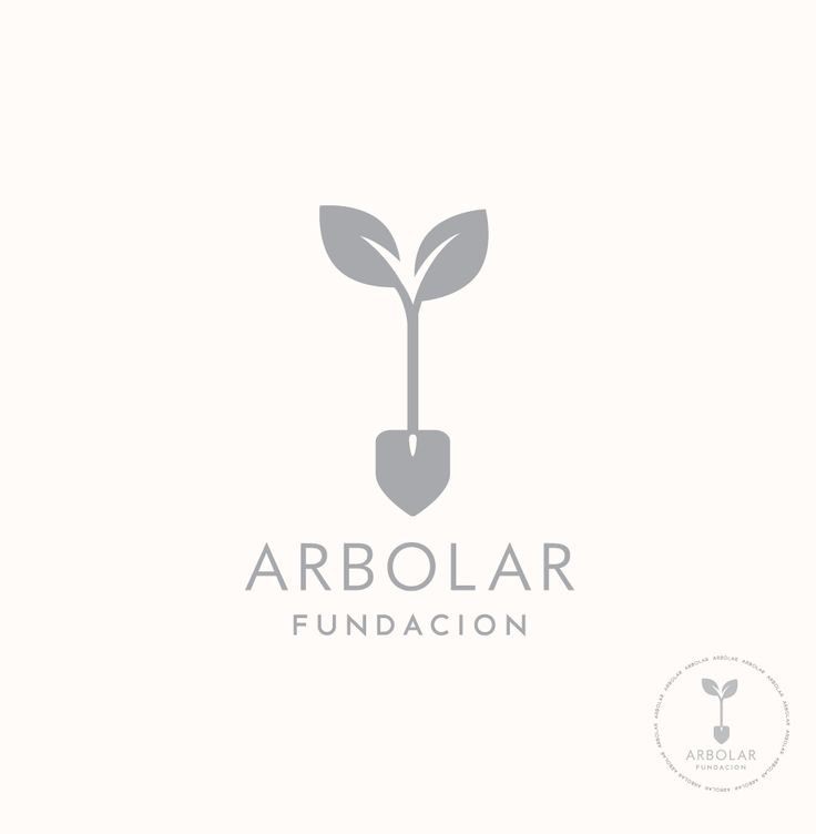 the logo for arbor fundacion, which is designed to look like a plant