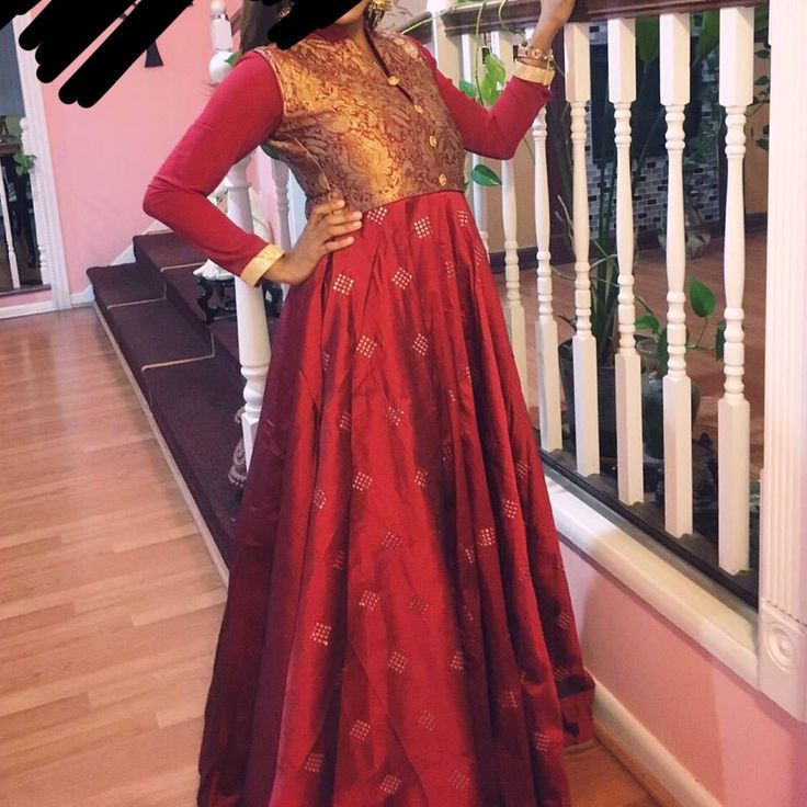 Red And Gold Anarkali. Only Wore Once. No Stains Or Damage. Bust Can Fit Someone With 32-36 Size. Gold Anarkali, Red And Gold, Anarkali, Red Gold, Lady In Red, Womens Dresses, Red, Dresses, Gold